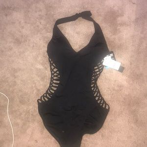 Black bathing suit